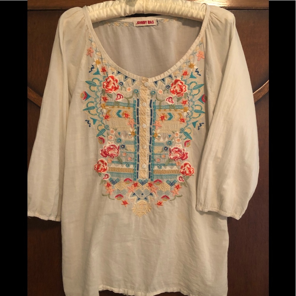 Johnny Was embroidered too small